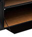 Cierna Sideboard with 2 Drawers and 2 Doors - 140 x 45 x 85cm - Black