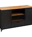 Atmosphera Cierna Dressoir met 2 Laden en 2 Deuren - 140 x 45 x 85cm - Zwart
