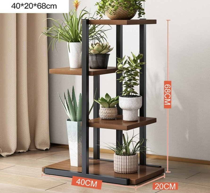 Support de Plantes Pratique pour Fleurs et Plantes - Foncé