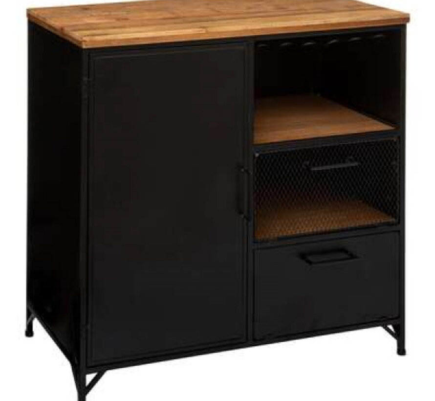 Cierna Sideboard Storage cabinet Black Koning Bamboe