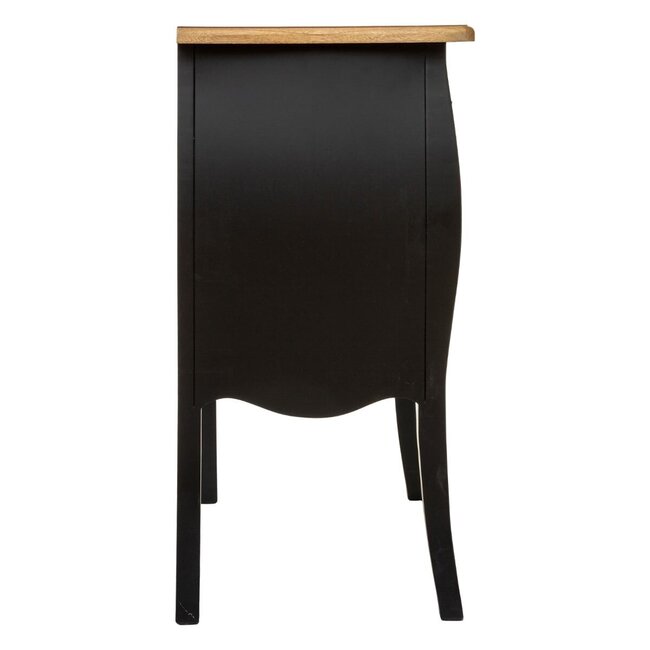 Chest of drawers - Bedside table - 3 drawers - Black