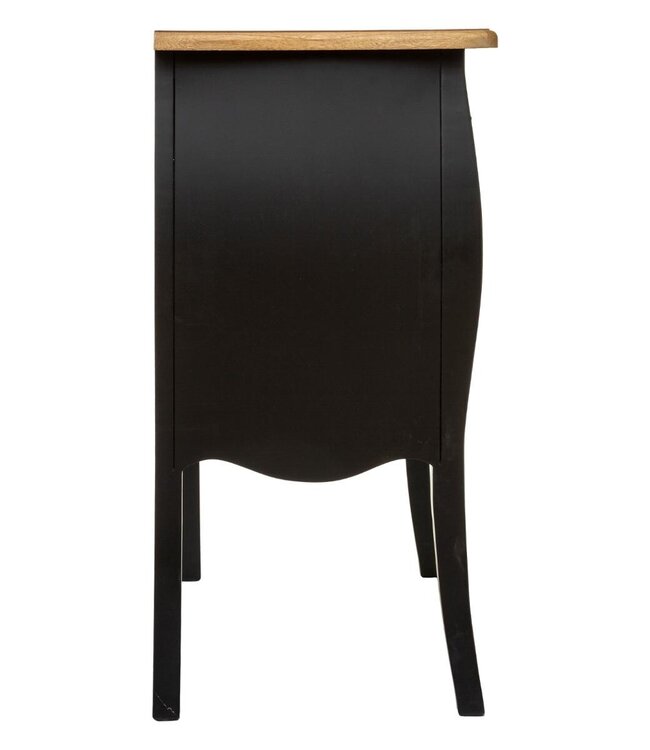 Chest of drawers - Bedside table - 3 drawers - Black