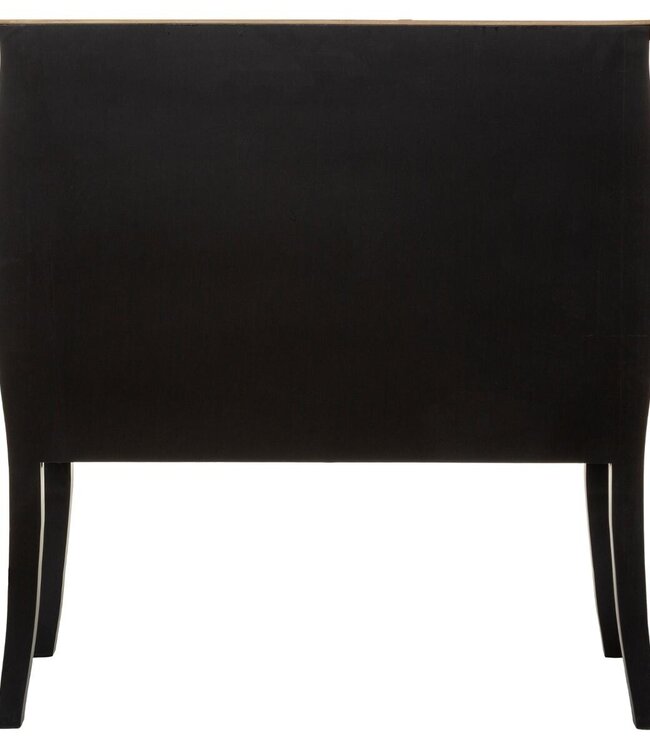 Chest of drawers - Bedside table - 3 drawers - Black