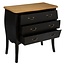 Chest of drawers - Bedside table - 3 drawers - Black