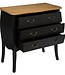 Chest of drawers - Bedside table - 3 drawers - Black