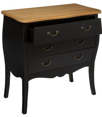 Atmosphera Chest of drawers - Bedside table - 3 drawers - Black