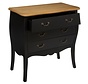 Chest of drawers - Bedside table - 3 drawers - Black