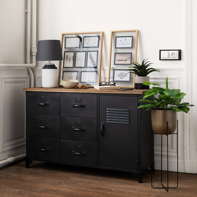 Chest of drawers Torof - Dressoi - 6 Drawers - Black
