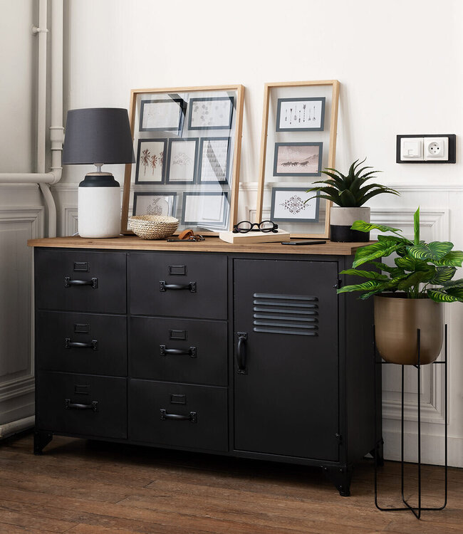 Chest of drawers Torof - Dressoi - 6 Drawers - Black