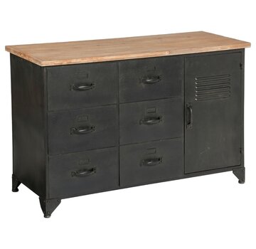 Atmosphera créateur d'intérieur Chest of drawers Torof - Dressoi - 6 Drawers - Black