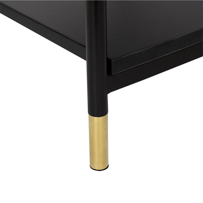 Chest of drawers with 3 drawers - Black