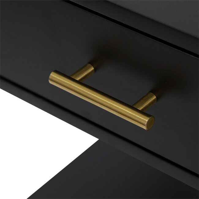 Chest of drawers with 3 drawers - Black