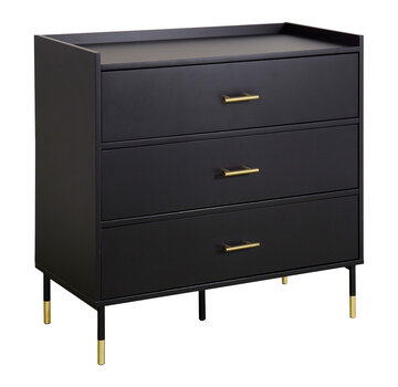 Atmosphera créateur d'intérieur Chest of drawers with 3 drawers - Black