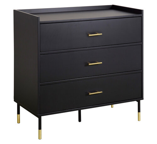 Atmosphera créateur d'intérieur Chest of drawers with 3 drawers - Black