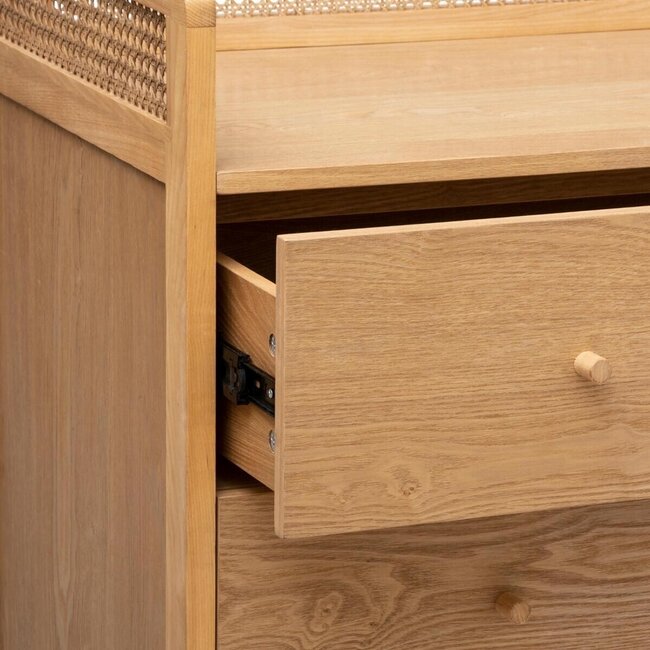 Arty Chest of Drawers with 3 Drawers - Beige