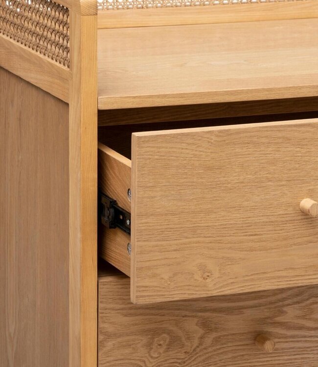 Arty Chest of Drawers with 3 Drawers - Beige