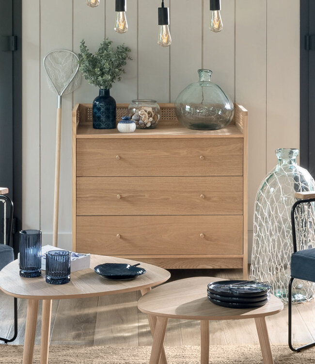 Arty Ladekast met 3 Lades - Beige