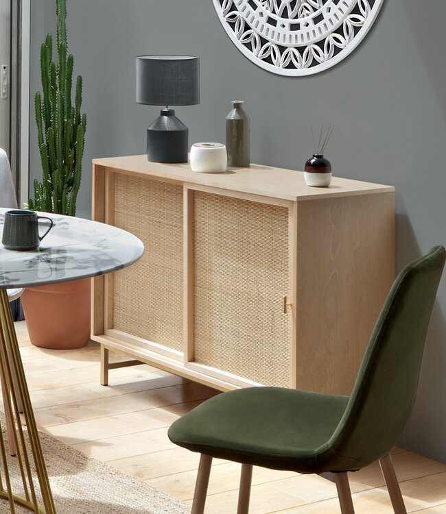 Dressoir met 2 Deuren - Ladekast - Beige