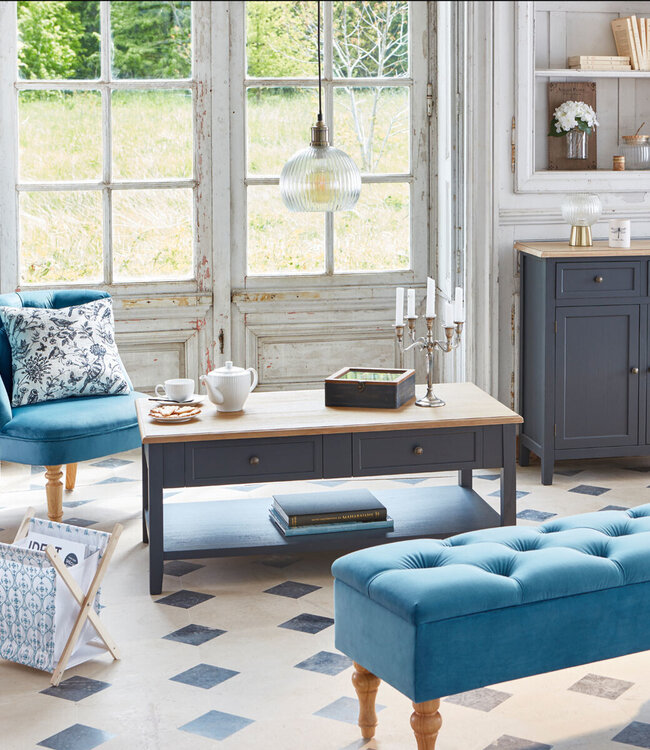 Velvet Armchair - Velvet Blue