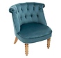 Fauteuil Velours - Velours Bleu