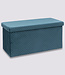 Grote Poef - Opbergbox - Opvouwbaar - Blauw - Zephyr