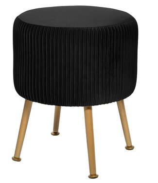 Atmosphera Midnight Eclipse Stool - Footstool - Foldable - Black
