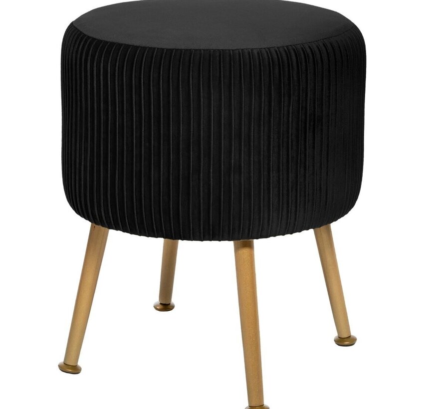 Midnight Eclipse Stool - Footstool - Foldable - Black