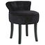 Midnight Shadows Stool - Velvet - Black