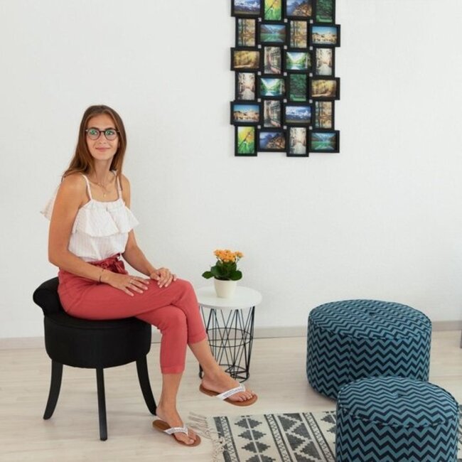 Kruk - 2 Stuks - Velvet - Zwart - Midnight Shadows