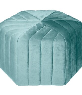 Atmosphera Pouf - Footstool - Green - Jade Breeze