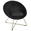 Armchair - Velvet - Black - Nocturna Iron