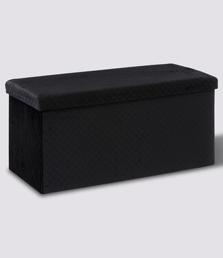  5Five Pouf - Storage box - Foldable - Black - Shadow Stash