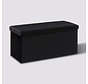 Pouf - Storage box - Foldable - Black - Shadow Stash