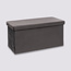  5Five Foldable Storage Box Pouf - Gray - Shadow Retreat