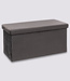  5Five Foldable Storage Box Pouf - Gray - Shadow Retreat