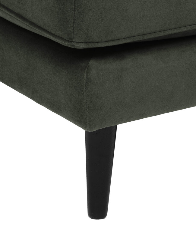 Hocker - Voetenbank - Kaki Groen - Velvet Essence