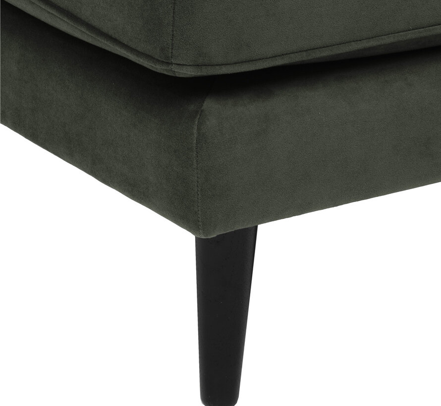 Hocker - Voetenbank - Kaki Groen - Velvet Essence