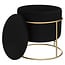 Atmosphera Pouf - Footstool - Black - Black Diamond
