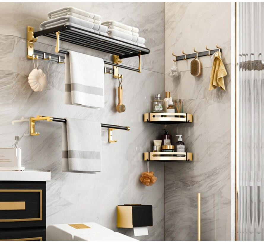 Porte-serviettes - Porte-serviettes - Noir/Or - Golden Luxe