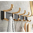 Wall Coat Rack - Towel Rack - Black/Gold - Gilded Hangings