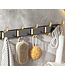 Wandkapstok - Handdoekrek - Zwart/Goud - Gilded Hangings