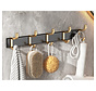 Wall Coat Rack - Towel Rack - Black/Gold - Gilded Hangings