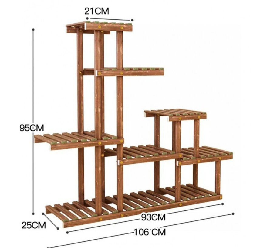 Staand Bloemenrek - Plantentrap - Bruin - Floral Ascent