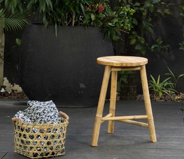 Decoclico Bamboo Stool - Tripod - Natural - Bar Stool - Taman