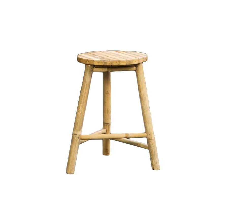 Bamboo Stool - Tripod - Natural - Bar Stool - Taman