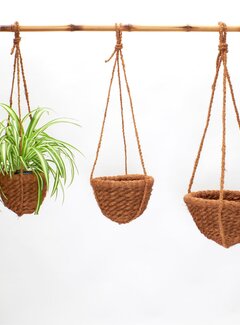 Bamboona Paniers suspendus en fibre de coco - Suspensions pour plantes - Naturel