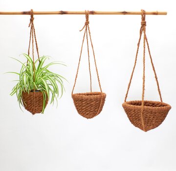Bamboona Paniers suspendus en fibre de coco - Suspensions pour plantes - Naturel