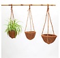 Paniers suspendus en fibre de coco - Suspensions pour plantes - Naturel