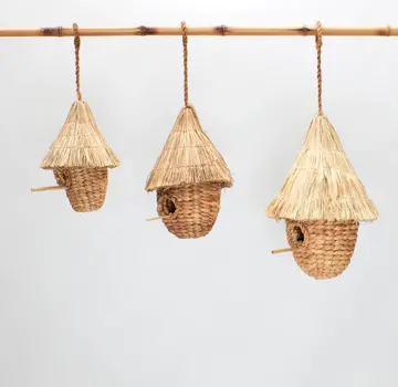 Bamboona Wicker Birdhouse - Birdhouse - Natural