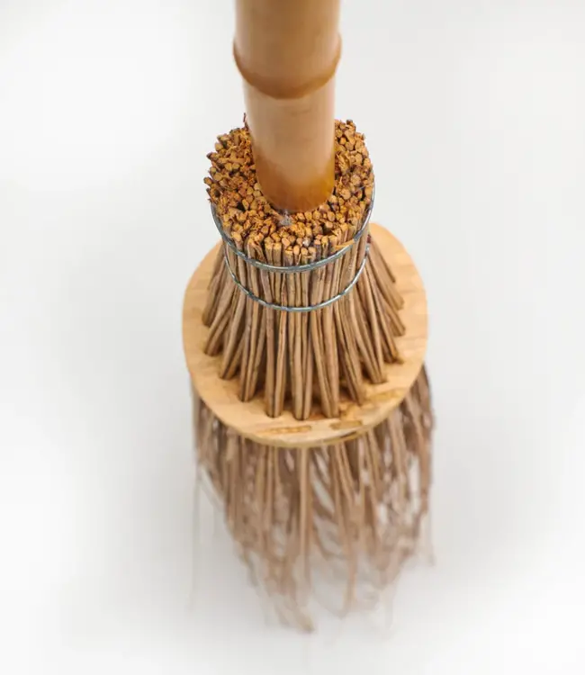 Bamboo Garden Broom - Handmade - Natural